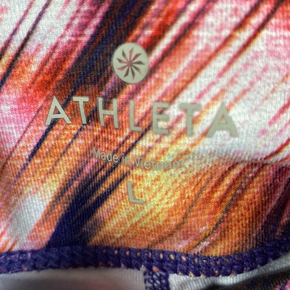 Athleta Chaturanga Cropped Capri Leggings, Multicolor, Size XL - Picture 7 of 15